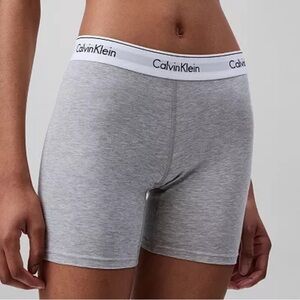 New Ladies Calvin Klein Gray Boxer Briefs